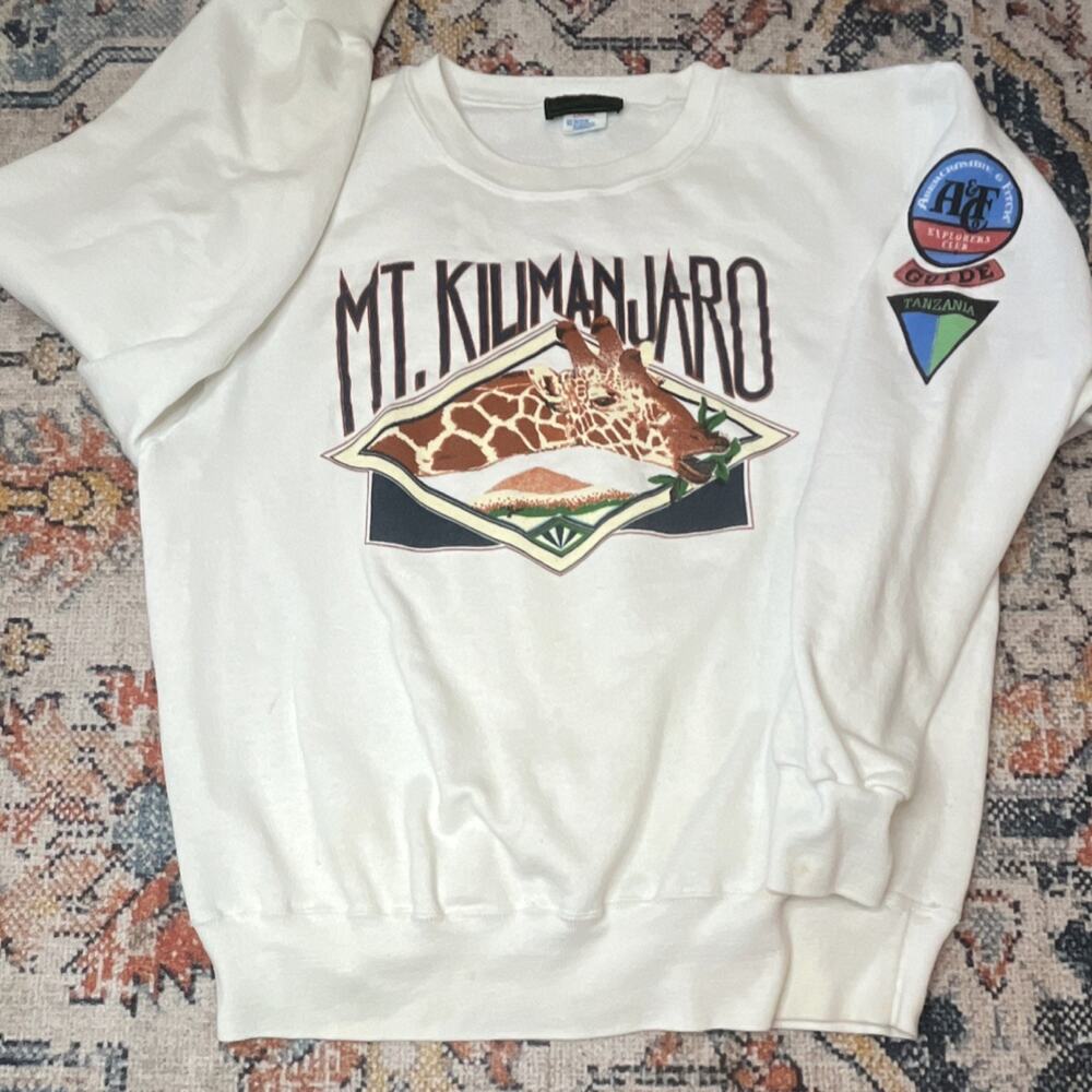Vintage 90s Abercrombie & Fitch Mt Kilimanjaro Champion Sweatshirt USA Large